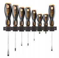 NEO TOOLS ZESTAW WKRĘTAKÓW MAGNETYCZNE KOŃCE MIX 8 SZTUK ZE STALI S2 04-207