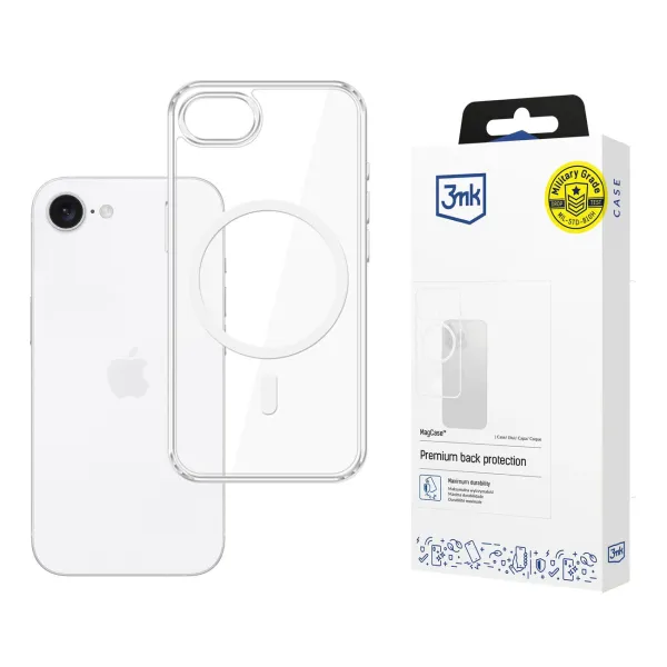 Etui 3mk MagCase na Apple iPhone 16e / SE4 - przezroczyste zdjęcie 1