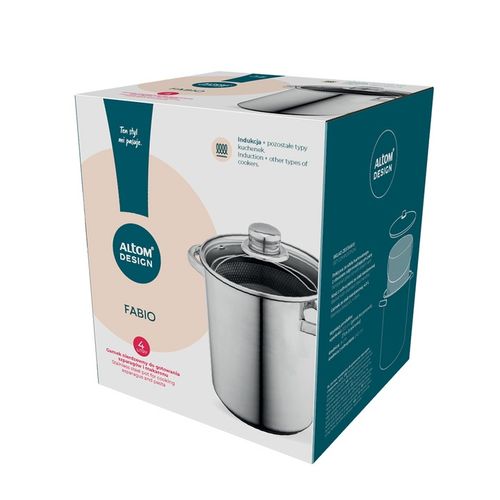 Garnek do gotowania spaghetti makaronu wysoki i SITKO Altom 4L INDUKCJA GAZ na Arena.pl