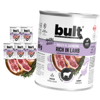 MOKRA KARMA DLA PSA BULT PUSZKA BOGATA W JAGNIĘCINĘ ZESTAW 6x800G