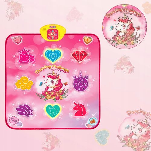 JEDNOROŻEC MATA DO TAŃCA MUZYCZNEGO DLA DZIECI 5 TRYBÓW 3 POZIOMY 100x87cm na Arena.pl