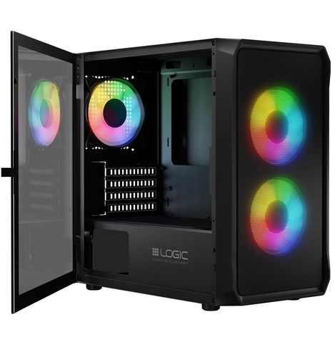 Obudowa Logic Portos ARGB Mini Black na Arena.pl