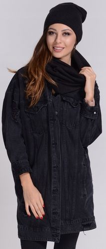 POLSKI Komplet CZAPKA + KOMIN Tunel Szal - CZARNY komplet damski na na Arena.pl