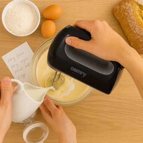 Mikser ręczny robot kuchenny 750W turbo 5 prędkości czarny na Arena.pl