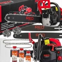 Piła SPALINOWA do drewna 5,7KM Łańcuchowa Pilarka 2x łańc 2x Prowad 3x