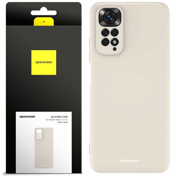 Spacecase Silicone Case Redmi Note 11/11S Bone zdjęcie 1