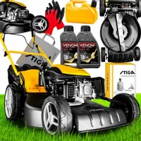 POTĘŻNA KOSIARKA STIGA SPALINOWA 51CM TURBO NAPĘD 8KM MULCZOWANIE ODSYSARKA