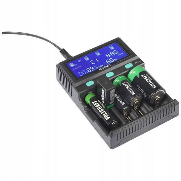 Ładowarka akumulatorków AA 9V AAA do ogniw LiIon LiFePO NiMH NiCd LiFePO4 zdjęcie 2