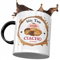 Kubek Czarny Dla Taty Ojca Na Dzień Taty Prezent Z Nadrukiem Ze Zdjęciem