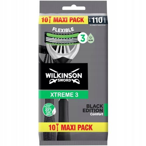 10x Maszynka do Golenia WILKINSON Xtreme 3 Comfort Black Edition Maxi na Arena.pl
