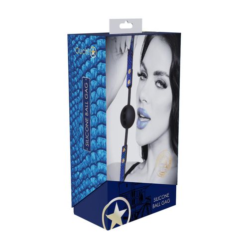 florence collection - silicone ball gag - blue na Arena.pl