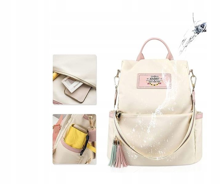 Damski Plecak Torebka Torba Plecaczek 2W1 Pojemny zdjęcie 11