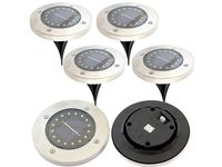 4x lampa ogrodowa solarna 16 led najazdowa czujnik zestaw 4szt