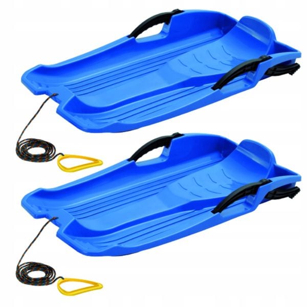 2x Sanki, Ślizg Bobslej HORNET z hamulcami Sanie zdjęcie 1