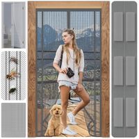 MOSKITIERA na DRZWI OKNO BALKONOWE BARDZO MOCNA SOLIDNA 80/90/100 x 210/220
