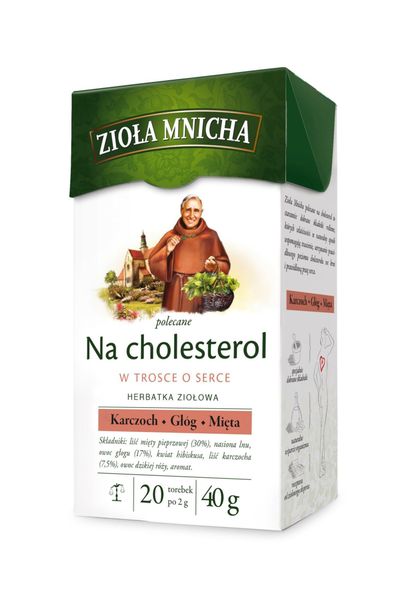 BIG ACTIVE ZIOŁA MNICHA NA CHOLESTEROL 20TB zdjęcie 1