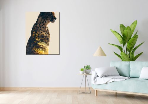 Obraz 70x90cm Gepard Duch Sawanny na Arena.pl