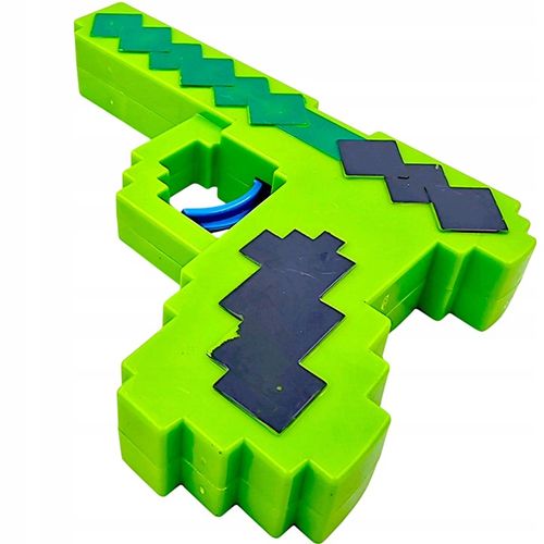 MINECRAFT FIGURKI ZOMBIE DIAMENTOWY STEVE ZESTAW 9w1 PISTOLET AKCESORIA na Arena.pl