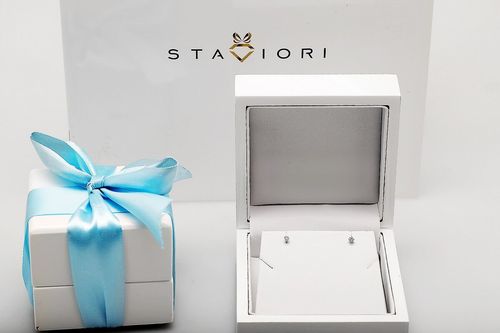 Złote kolczyki KZD5015M - Diament na Arena.pl