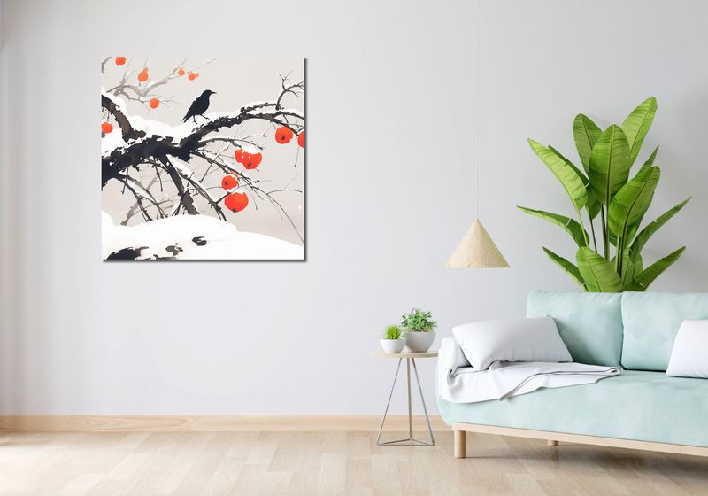 Obraz 90x90cm Wschodnia Akwarela zdjęcie 2