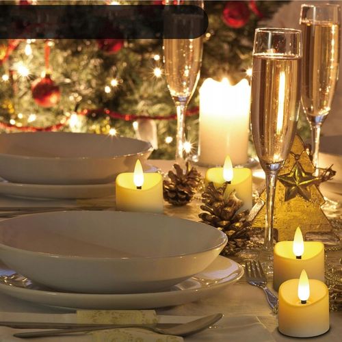 ZESTAW 6 ŚWIEC LED ŁADOWANE Z FUNKCJĄ TIMERA NA BOŻE NARODZENIE I HALLOWEEN na Arena.pl