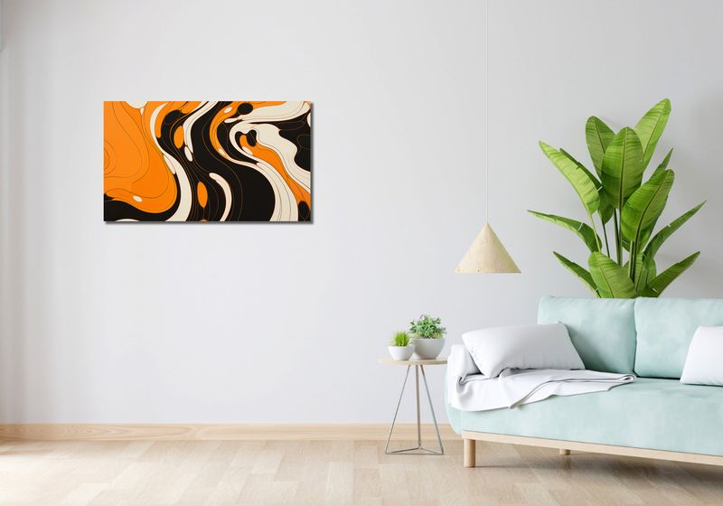Obraz 90x50cm Tańczący Atrament zdjęcie 2