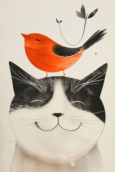 Plakat 40x60cm Pyzaty Przyjaciel zdjęcie 1