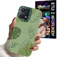 ETUI CASE DO REALME 9 PRO - LIŚCIE WZORY DLA KOBIET KWIATY RÓŻE