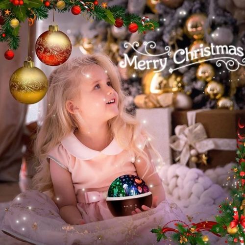 LAMPKA NOCNA PROJEKTOR GWIAZD RYBEK RZUTNIK NIEBA 2W1 NIEBIESKA DLA DZIECKA na Arena.pl