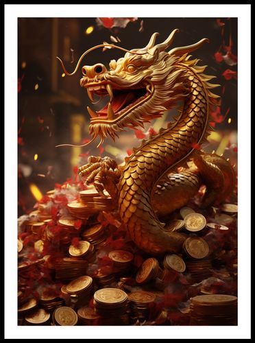 Plakat 50x70cm Smok Bogactwa na Arena.pl