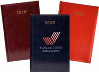 Kalendarz A5 2026 tygodniowy książkowy firmowy z TWOIM LOGO nadruk 5 sztuk
