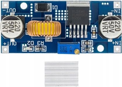 Przetwornica DC DC step down buck 5A XL4015 + radiator obniżająca napięcie zdjęcie 1