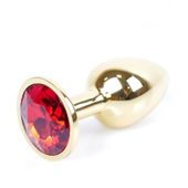 Plug-Jewellery Gold Plug- Red