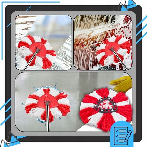 6x WKŁAD DO MOPA OBROTOWEGO MOP ZAMIENNIK VILEDA TURBO WKŁAD MEGA CHŁONNE na Arena.pl