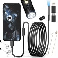 KAMERA ENDOSKOPOWA INSPEKCYJNA 2M USB C TELEFONU APLIKACJA HD DWIE KAMERY
