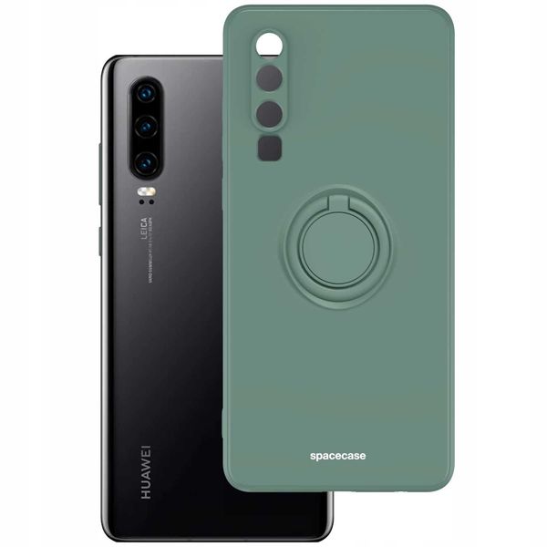 Spacecase Silicone Ring Huawei P30 Dark Green zdjęcie 2