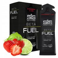 SIS ŻEL ENERGETYCZNY 6 sztuk x 60ml BETA FUEL ENERGY Truskawka-Limonka