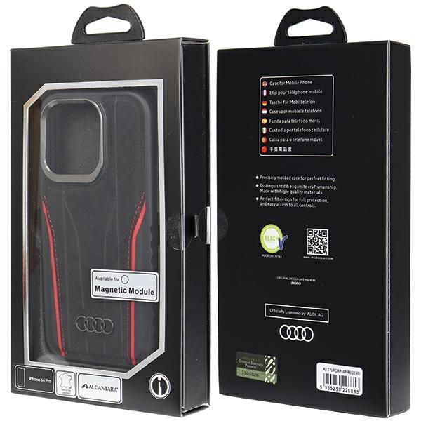 Etui Audi do iPhone 14 Pro, Czarny, MagSafe zdjęcie 8