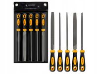 Komplet pilników do metalu w pokrowcu pilniki ślusarskie 200mm 5szt