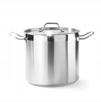 GARNEK WYSOKI PROFI LINE Z POKRYWKĄ DNO SANDWICH 10 L ŚR. 240 X 220 H - HEN