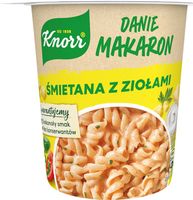 Knorr MAKARON ŚMIETANA Z ZIOŁAMI 59 g KUBEK