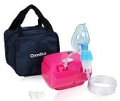 Inhalator kompresorowy nebulizator OMNIBUS BR-CN116 Różowy