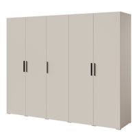 Szafa uchylna Napoli 5D 250 Kaszmir (czarny uchwyt)