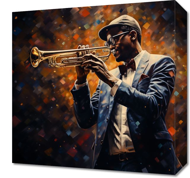 Obraz 40x40cm Symfonia na Trąbce zdjęcie 1