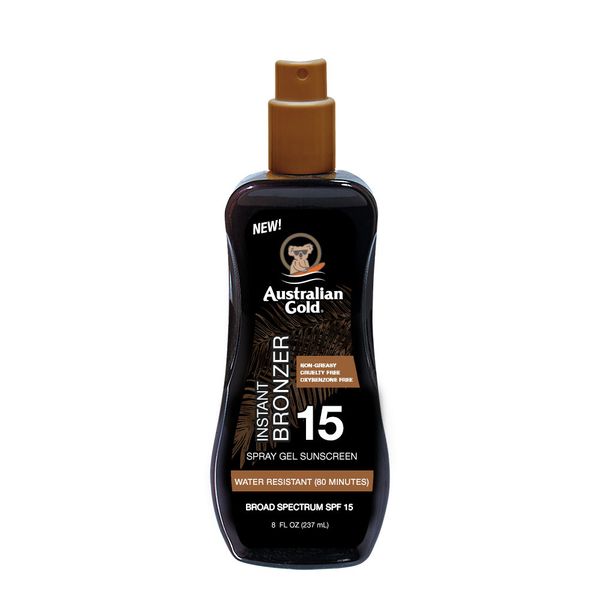 Australian Gold Żel W Sprayu Z Bronzerem SPF15 zdjęcie 1