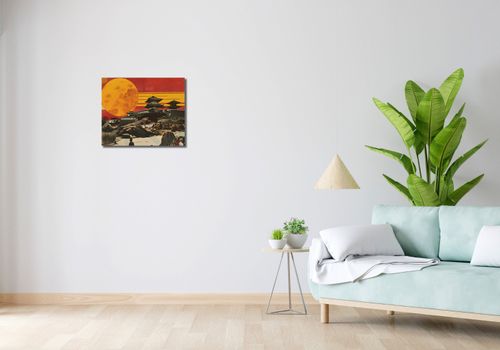 Obraz 50x40cm Krajobrazy Czerwonego Słońca na Arena.pl