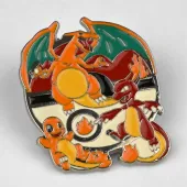 Charmander to Charizard | 4 cm | Metal | Przypinka Anime | Pokémon
