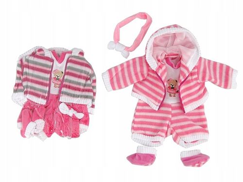 różowe BABY ubranko BORN dla lalki BOBAS sukienka PAJACYK czapka BUCIKI 403 na Arena.pl