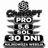 CHATGPT PRO GPT-5.6 SOL - NAJNWOSZA WERSJA KONTO 30 DNI CHAT GPT AI