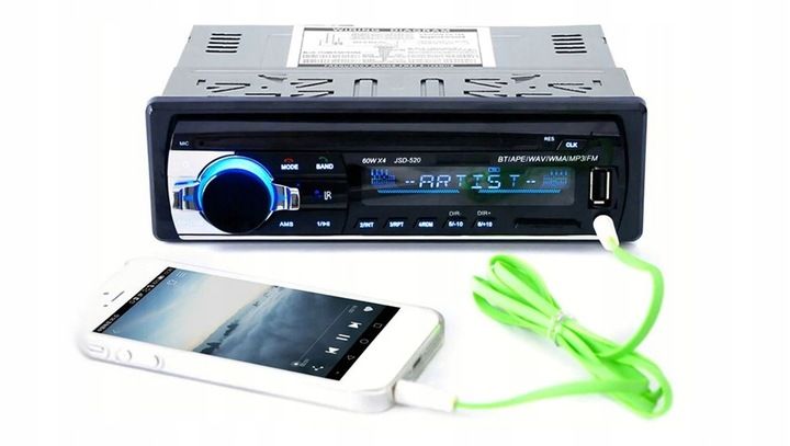RADIO SAMOCHODOWE 1DIN ZASILANIE 24V BT USB SD AUX zdjęcie 11